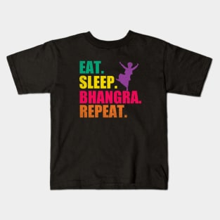 Eat Sleep Bhangra Repeat Funny Dancing Punjabi Kids T-Shirt